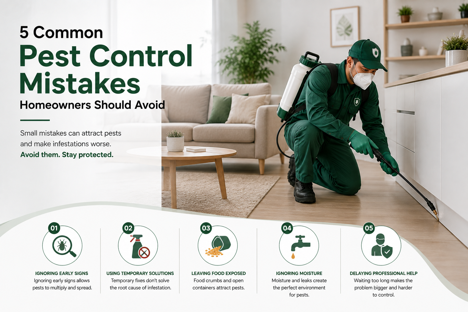 5 Common Pest Control Mistakes Homeowners Should Avoid